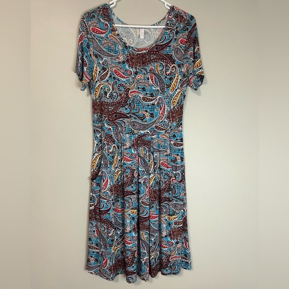 Women’s DouBCQ Paisley Print Dress, Size M - Picture 1 of 7